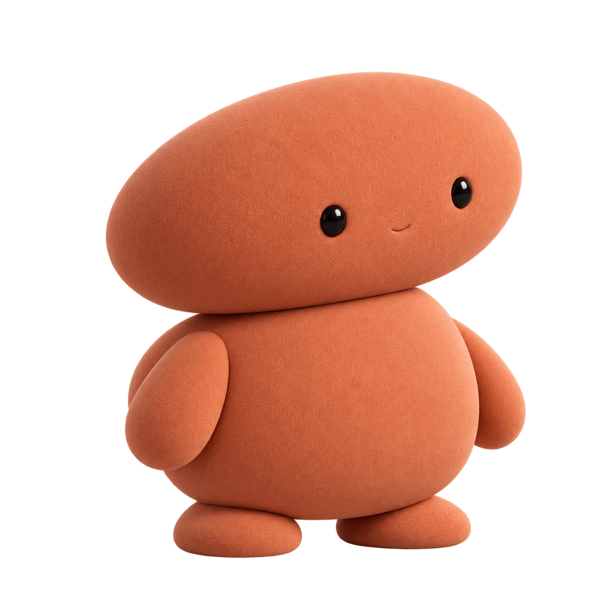 Terra, a warm orange blob